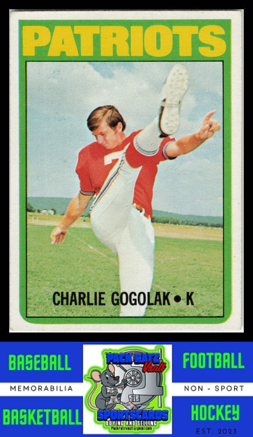 1972 Topps #44 Charlie Gogolak VG+