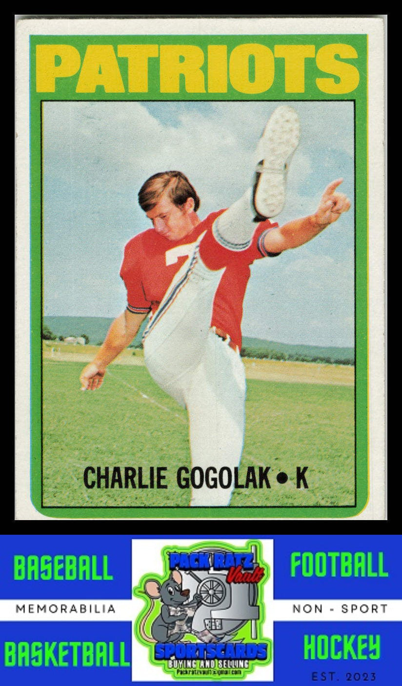 1972 Topps #44 Charlie Gogolak VG+