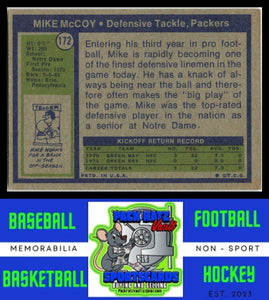 1972 Topps #172 Mike McCoy VG+