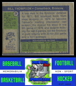 1972 Topps #24 Bill Thompson VG+