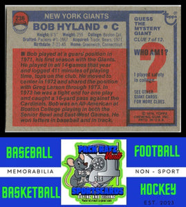 1976 Topps #236 Bob Hyland VG+