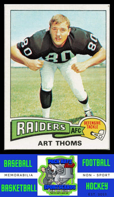 1975 Topps #123 Art Thoms VG+