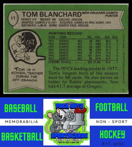 1978 Topps #11 Tom Blanchard VG+