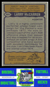 1979 Topps #501 Larry McCarren Cream Colored Back VG+