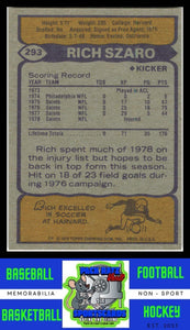 1979 Topps #293 Rich Szaro Cream Colored Back VG+