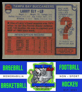 1976 Topps #243 Larry Ely VG+