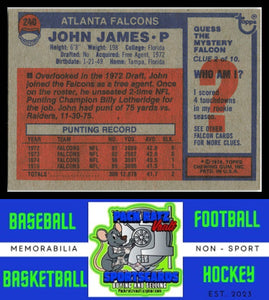 1976 Topps #240 John James VG+