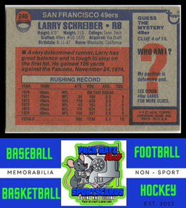 1976 Topps #246 Larry Schreiber VG+