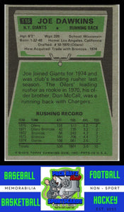 1975 Topps #116 Joe Dawkins VG+