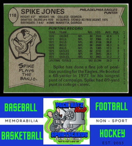 1978 Topps #118 Spike Jones VG+