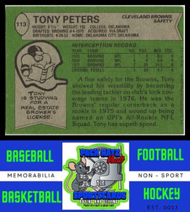 1978 Topps #113 Tony Peters VG+