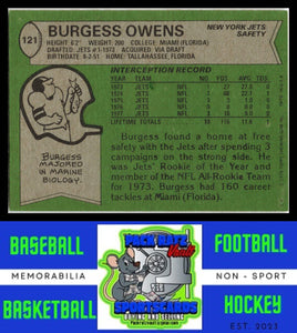 1978 Topps #121 Burgess Owens VG+