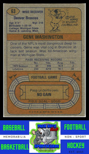 1974 Topps #63 Gene Washington VG+