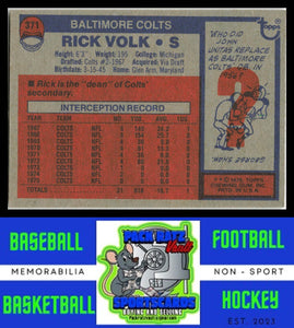 1976 Topps #371 Rick Volk VG+