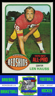 1976 Topps #370 Len Hauss VG+