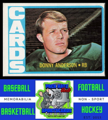 1972 Topps #32 Donny Anderson VG+