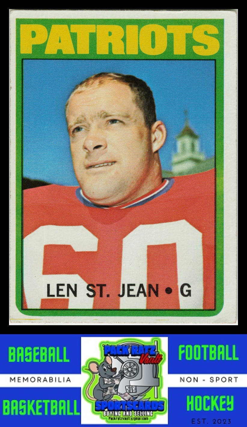 1972 Topps #23 Len St. Jean VG+