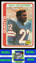 Load image into Gallery viewer, 1978 Topps #188 Ray Rhodes VG+