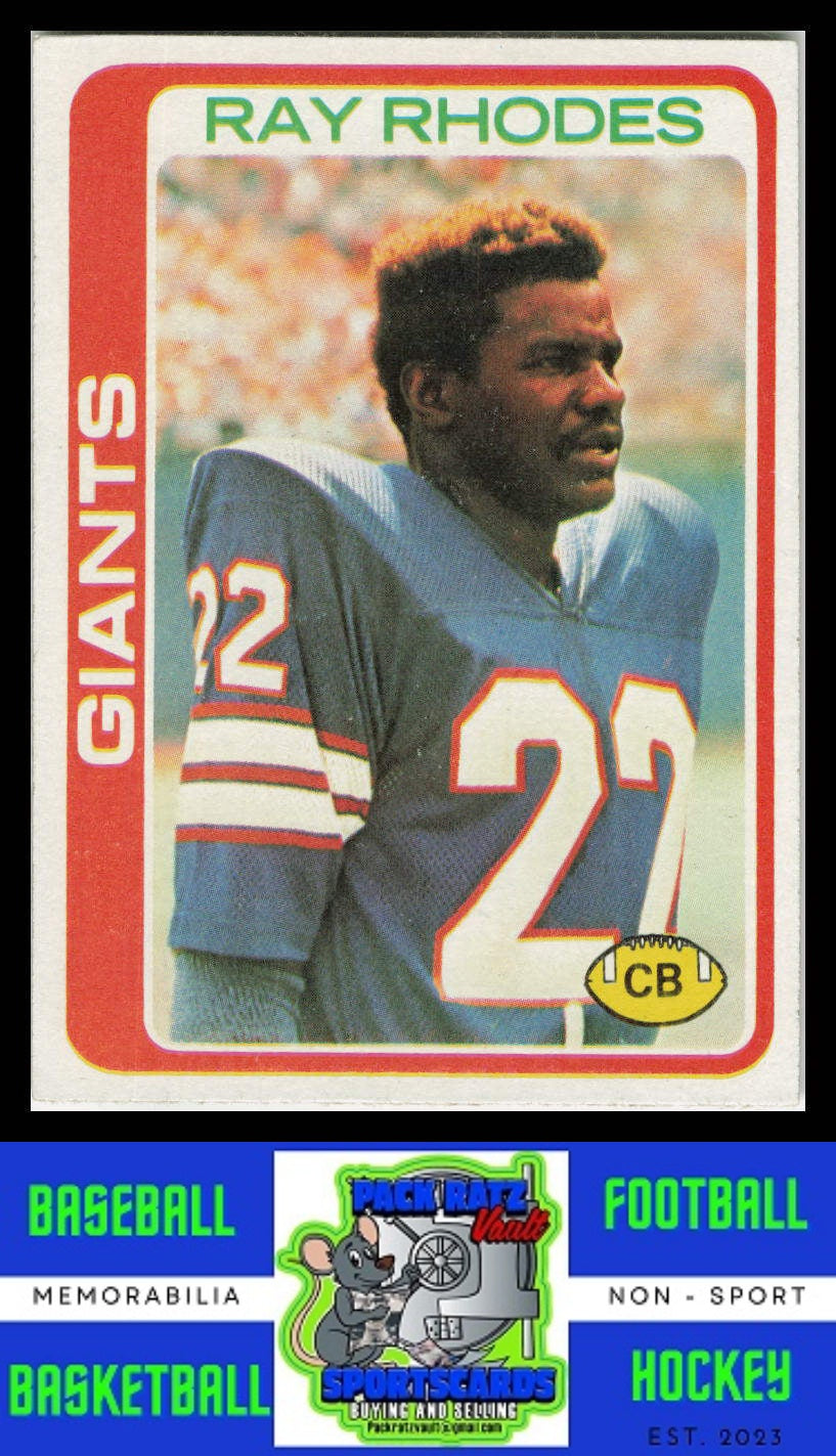 1978 Topps #188 Ray Rhodes VG+