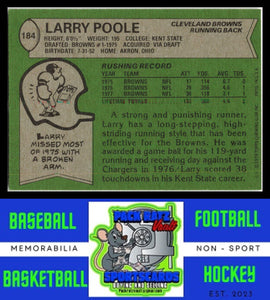 1978 Topps #184 Larry Poole VG+