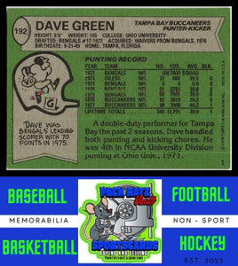 1978 Topps #192 Dave Green VG+