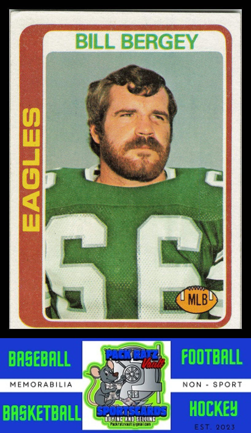 1978 Topps #190 Bill Bergey VG+