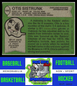 1978 Topps #189 Otis Sistrunk VG+