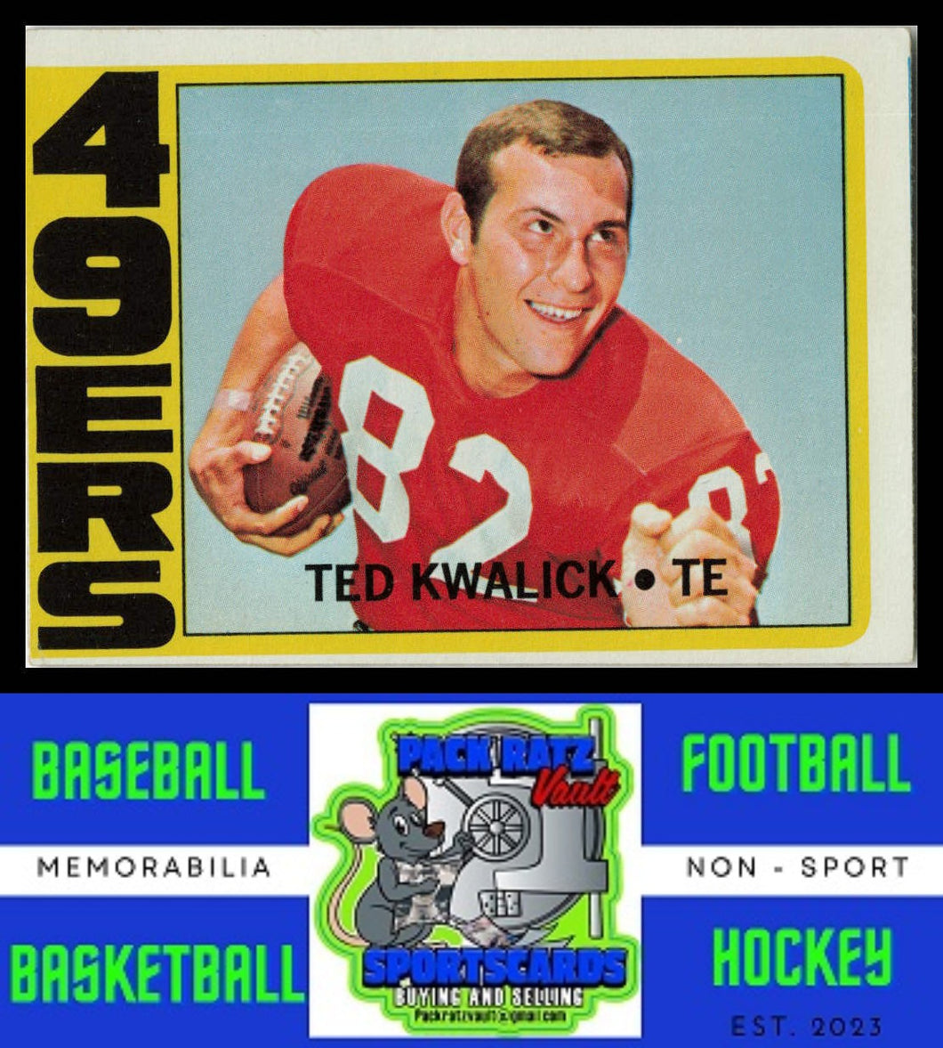 1972 Topps #155 Ted Kwalick VG+