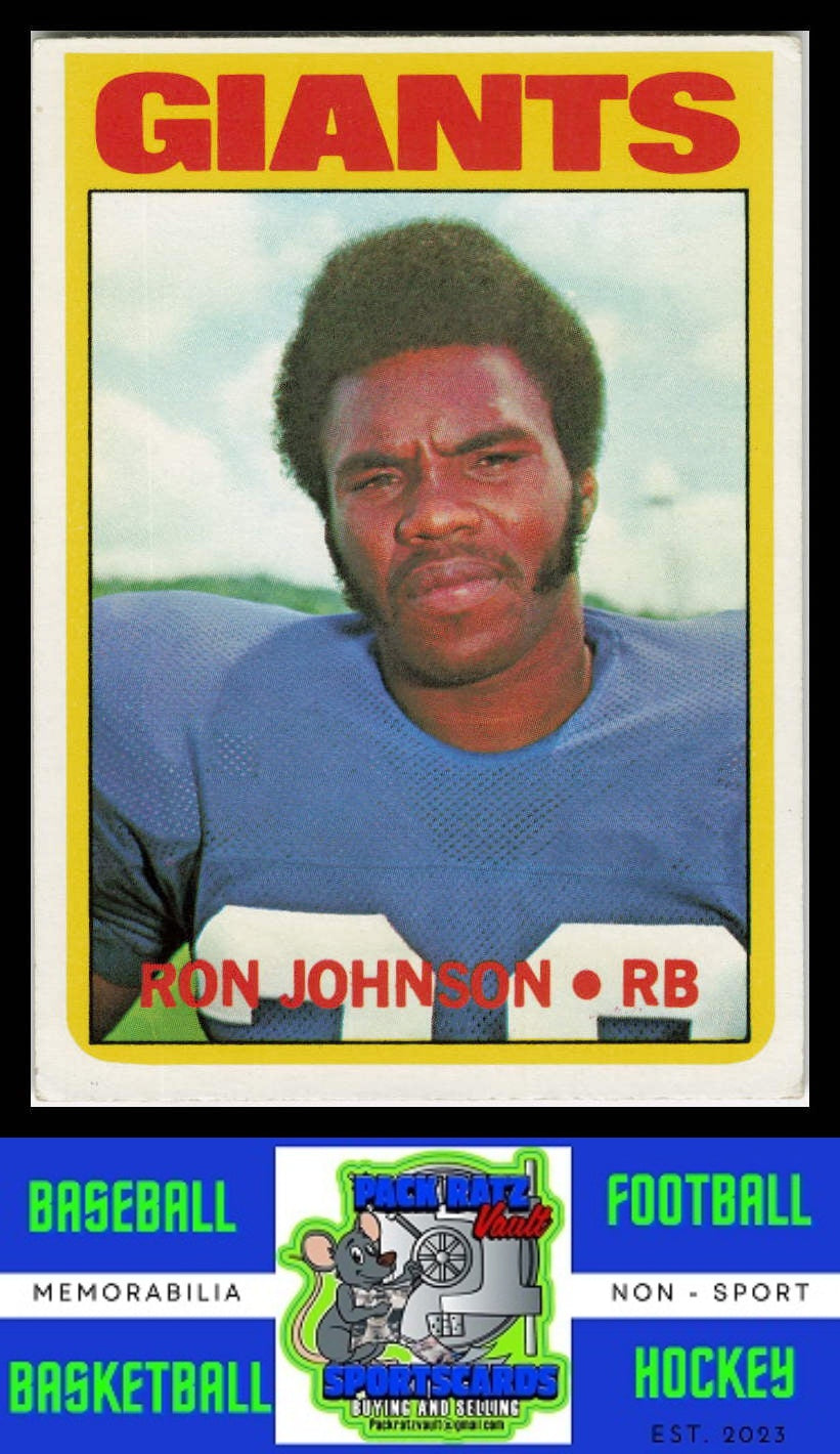 1972 Topps #207 Ron Johnson VG+