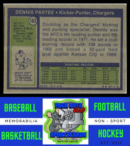 1972 Topps #163 Dennis Partee VG+