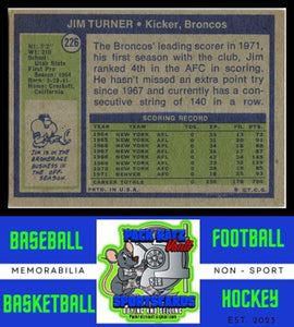 1972 Topps #226 Jim Turner VG+