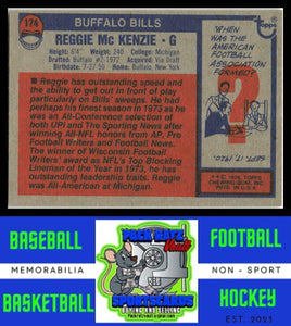 1976 Topps #174 Reggie McKenzie VG+