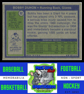 1972 Topps #92 Bobby Duhon VG+