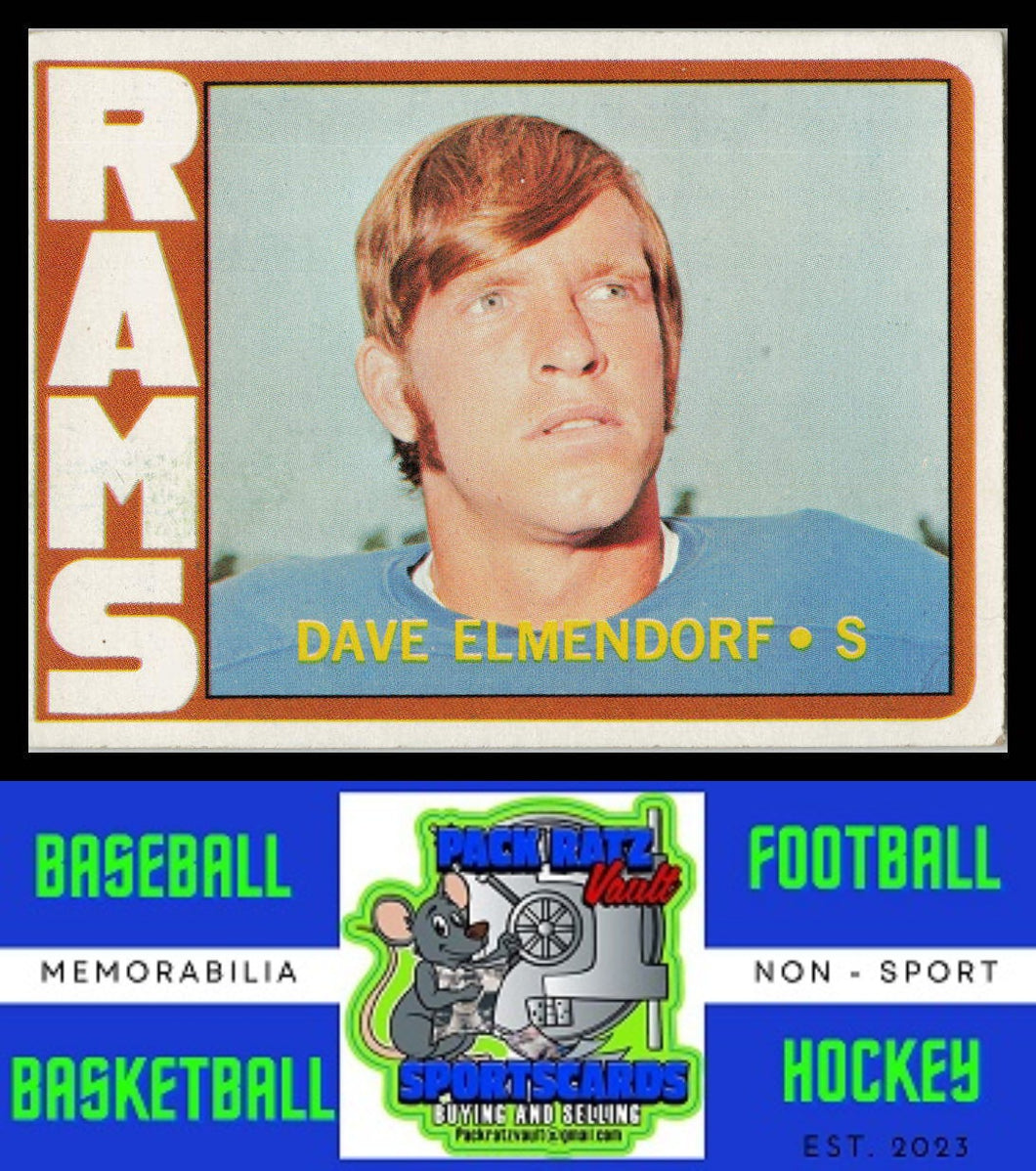 1972 Topps #109 Dave Elmendorf VG+