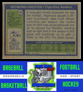 1972 Topps #143 Raymond Chester VG+