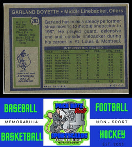 1972 Topps #202 Garland Boyette VG+