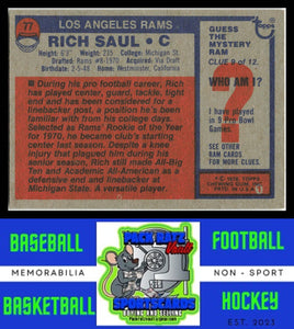 1976 Topps #77 Rich Saul VG+