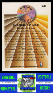 1993 Fleer #231 Shaquille O'Neal Award Winner NM/M