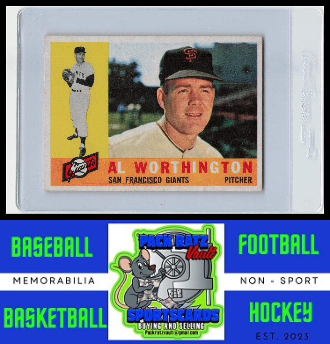 1960 Topps #268 Al Worthington VG+