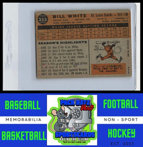 1960 Topps #355 Bill White VG+