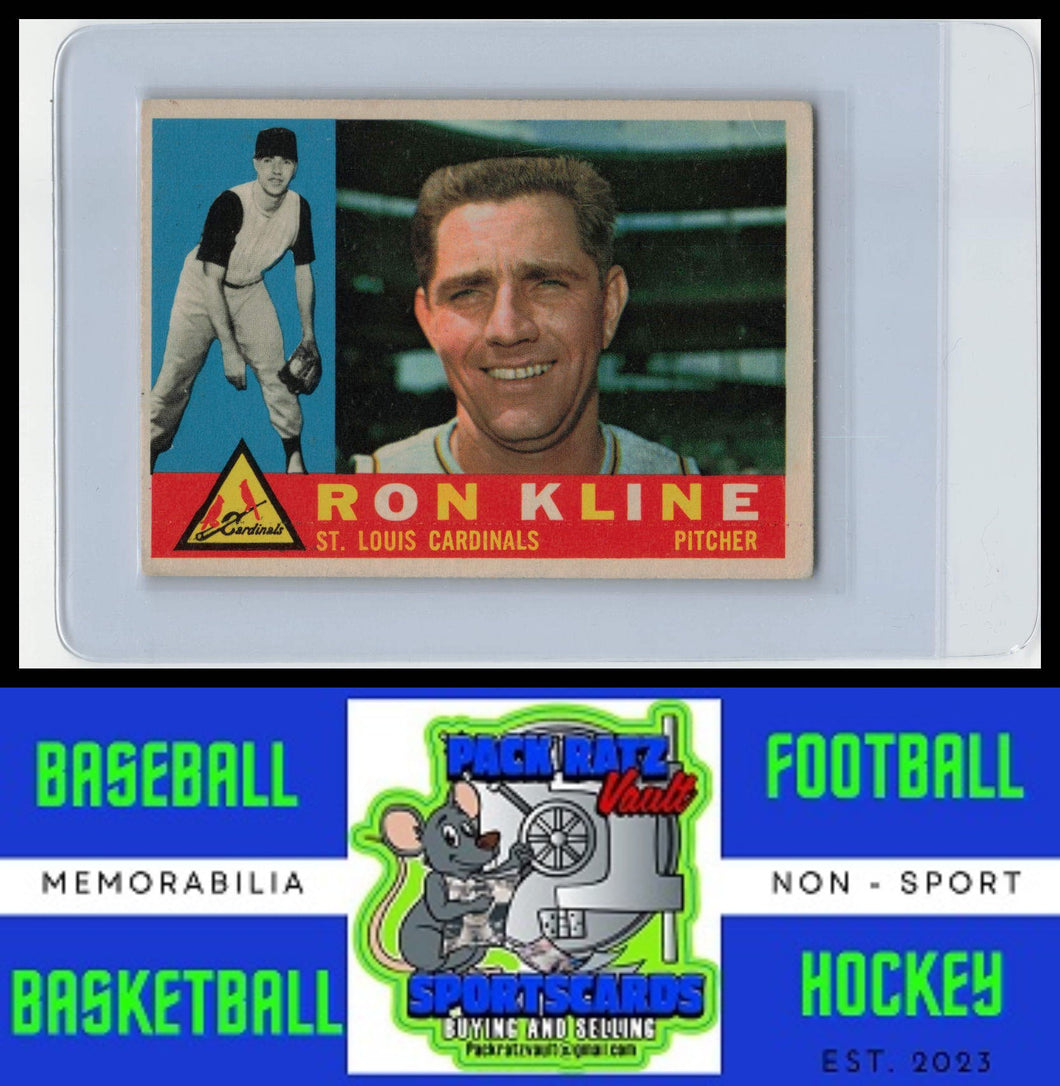 1960 Topps #197 Ron Kline VG+