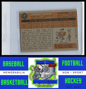 1960 Topps #171 Johnny Groth VG+