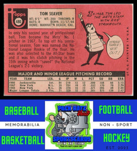 1969 Topps #480 Tom Seaver VG+ / Soft Corners 