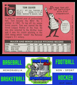 1969 Topps #480 Tom Seaver VG+