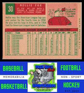 1959 Topps #30 Nellie Fox VG/EX