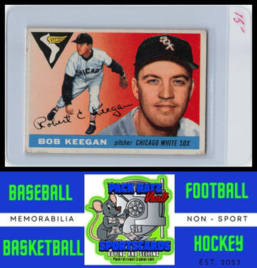 1955 Topps #10 Bob Keegan VG+