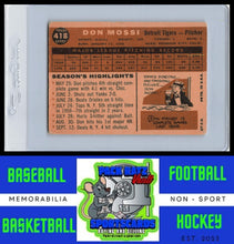 Load image into Gallery viewer, 1960 Topps #418a Don Mossi White back; UER: Born 1930, should be 1929 VG