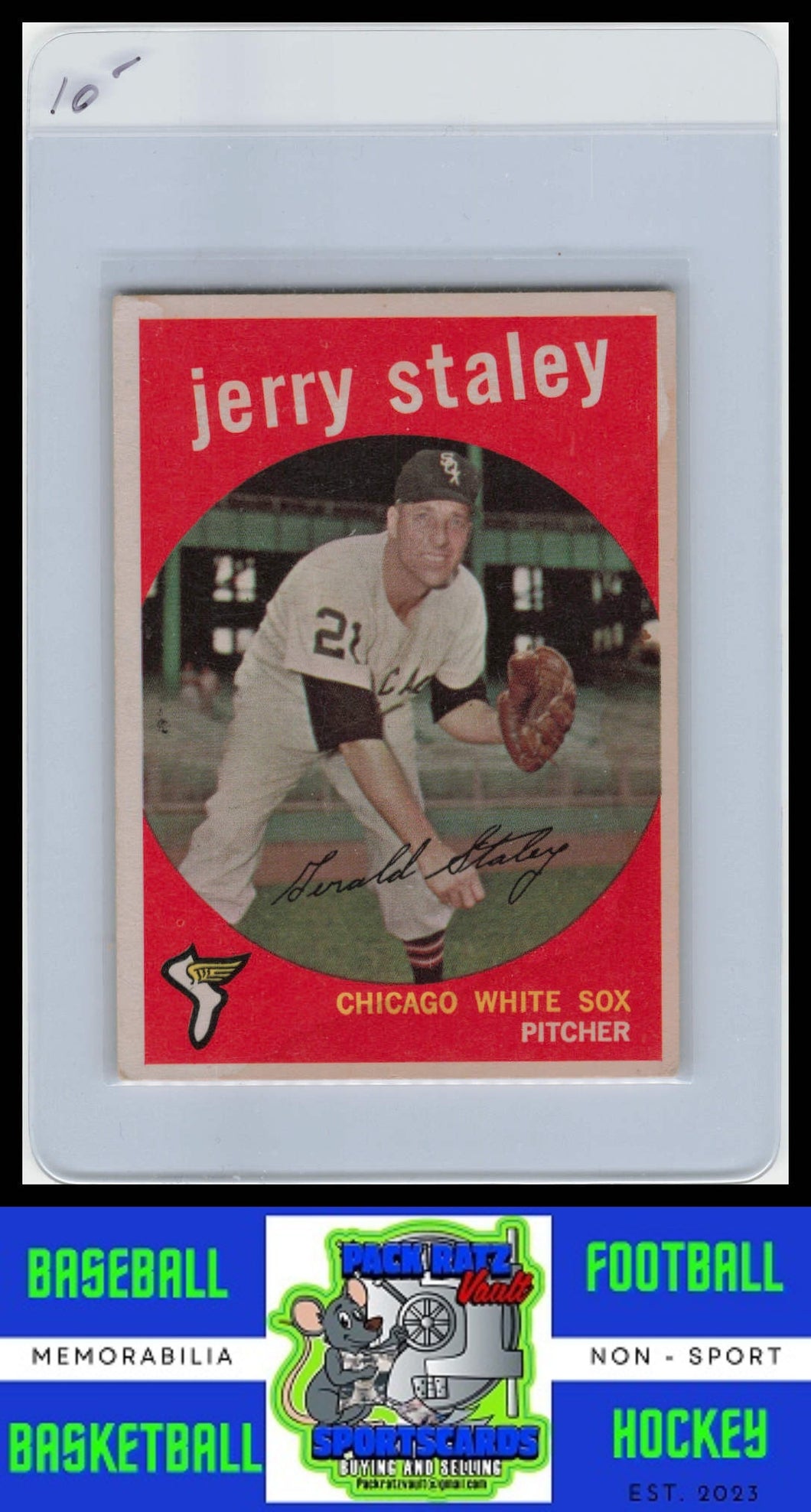 1959 Topps #426 Jerry Staley VG+