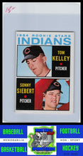 Load image into Gallery viewer, 1964 Topps #552 1964 Indians Rookie Stars - Tom Kelley / Sonny Siebert RC,RS VG+