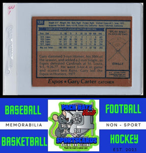 1978 Topps #120 Gary Carter VG+